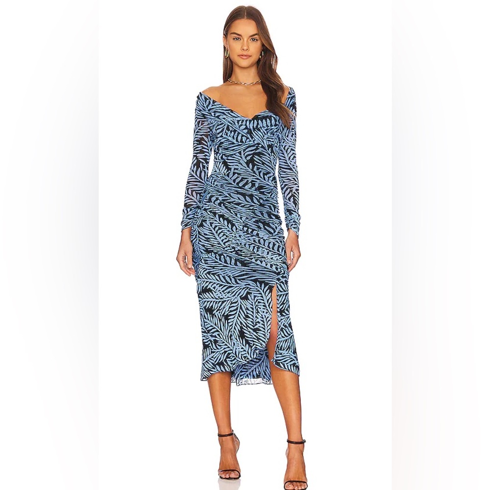 Ganesa Dress in Bella Palm Black